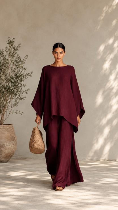 Women’s Elegant Flowy Two-Piece Set for Stylish Casual and Formal Occasions