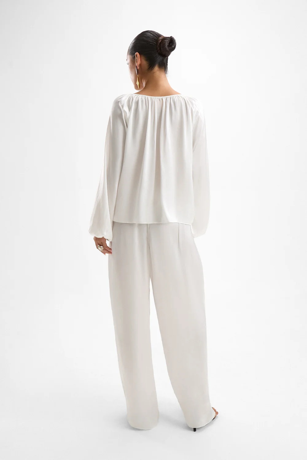 Zoe Pearl Blouse for Women, Elegant Classic Top for Everyday