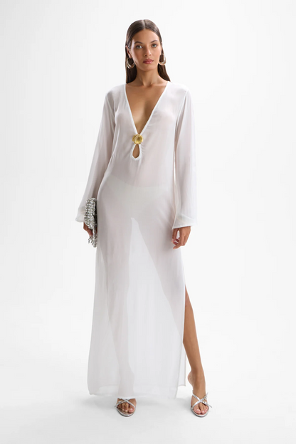 Hotline Pearl Seashell Dress for Women, Elegant Statement Dress