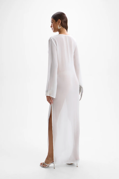 Hotline Pearl Seashell Dress for Women, Elegant Statement Dress