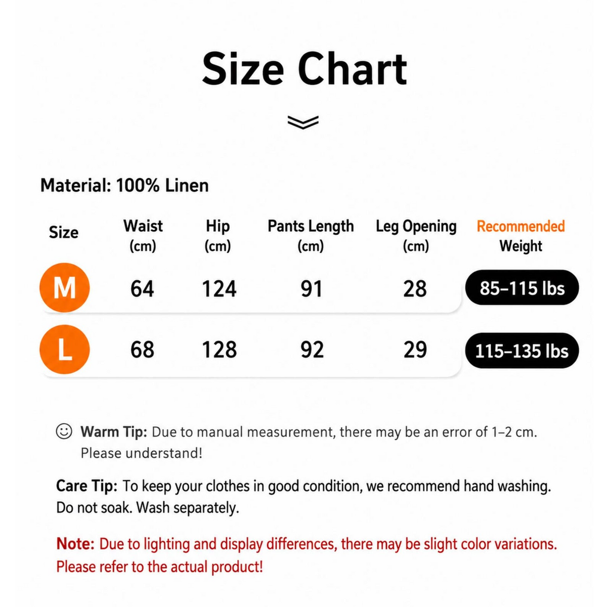 Women’s Linen Wide-Leg Summer Pants, Lightweight Casual Trousers