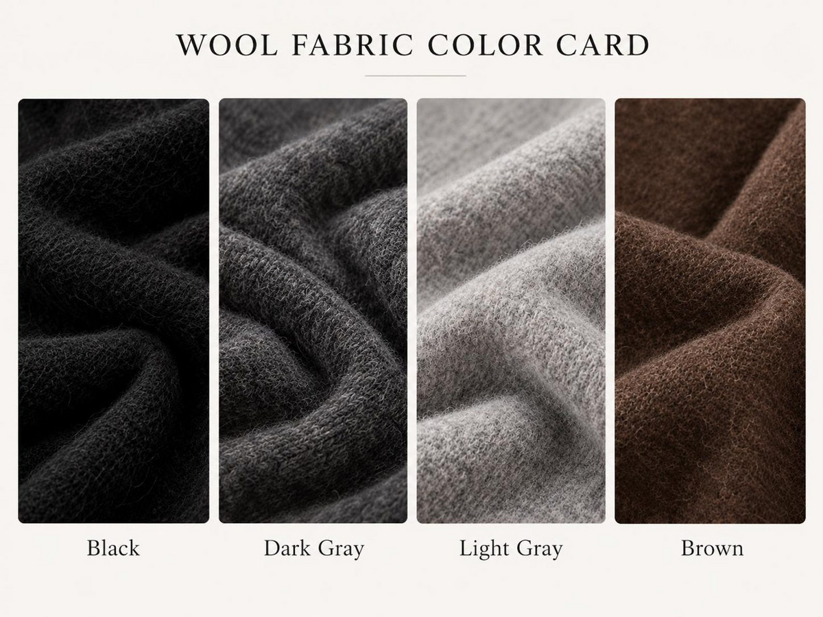 Black Wool-Look High-Waisted A-Line Maxi Skirt for Women