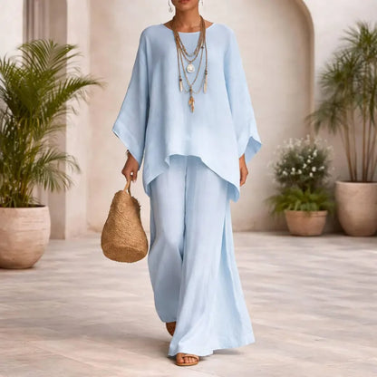 Women’s Elegant Flowy Two-Piece Set for Stylish Casual and Formal Occasions
